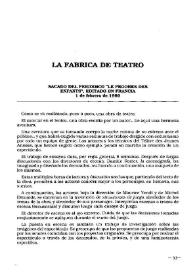 La Fábrica de Teatro | Biblioteca Virtual Miguel de Cervantes