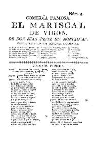 El mariscal de Virón / de Don Juan Perez de Montalván | Biblioteca Virtual Miguel de Cervantes