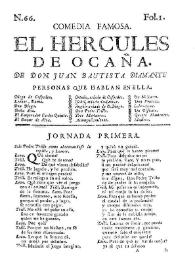 El Hercules de Ocaña / de Don Juan Bautista Diamante | Biblioteca Virtual Miguel de Cervantes