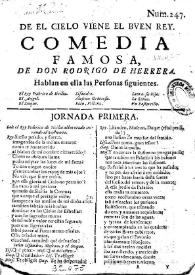 De el cielo viene el buen rey / de don Rodrigo de Herrera | Biblioteca Virtual Miguel de Cervantes