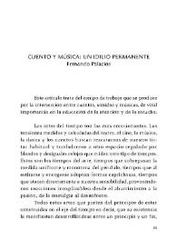 Cuento y música : Un idilio permanente / Fernando Palacios | Biblioteca Virtual Miguel de Cervantes