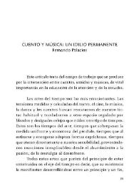 Cuento y música : Un idilio permanente / Fernando Palacios | Biblioteca Virtual Miguel de Cervantes