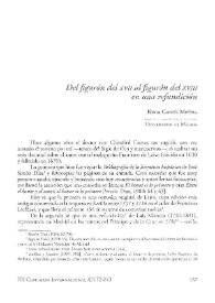 Del figurón del XVII al figurón del XVIII en una refundición / Elena Garcés Molina | Biblioteca Virtual Miguel de Cervantes