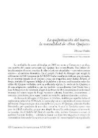 La quijotización del teatro, la teatralidad de "Don Quijote" / Héctor Urzáiz | Biblioteca Virtual Miguel de Cervantes
