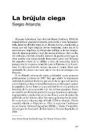 La brújula ciega [Reseña] / Sergio Arlandis | Biblioteca Virtual Miguel de Cervantes
