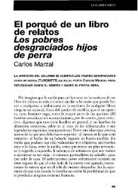 El porqué de un libro de relatos: "Los pobres desgraciados hijos de perra" | Biblioteca Virtual Miguel de Cervantes