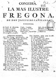 La mas ilustre fregona / de don Joseph de Cañizares | Biblioteca Virtual Miguel de Cervantes