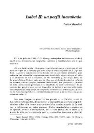 Isabel II: un perfil inacabado / Isabel Burdiel | Biblioteca Virtual Miguel de Cervantes