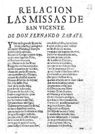 Las missas de San Vicente Ferrer / de D. Fernando de Zarate, y Castro-Novo | Biblioteca Virtual Miguel de Cervantes