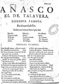 Añasco el de Talavera / de Alvaro Cubillo | Biblioteca Virtual Miguel de Cervantes