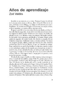 Años de aprendizaje / Zoé Valdés | Biblioteca Virtual Miguel de Cervantes
