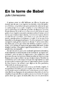 En la torre de Babel / Julio Llamazares | Biblioteca Virtual Miguel de Cervantes