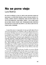No se pone viejo / Luis Muñoz | Biblioteca Virtual Miguel de Cervantes