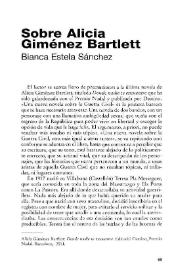 Sobre Alicia Giménez Bartlett [Reseña] / Bianca Estela Sánchez | Biblioteca Virtual Miguel de Cervantes