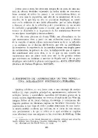 A próposito de "Approaches to the novel" : Una aclaración histórico-literaria / Robert M. Scari | Biblioteca Virtual Miguel de Cervantes