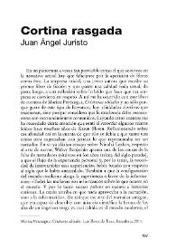 Cortina rasgada / Juan Ángel Juristo | Biblioteca Virtual Miguel de Cervantes