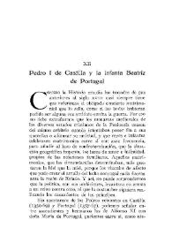 Pedro I de Castilla y la infanta Beatriz de Portugal / Amalio Huarte y Echenique | Biblioteca Virtual Miguel de Cervantes