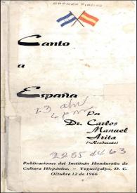 Canto a España / por Carlos Manuel Arita | Biblioteca Virtual Miguel de Cervantes