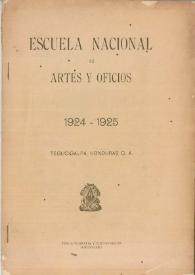 Escuela Nacional de Artes y Oficios 1924-1925 | Biblioteca Virtual Miguel de Cervantes