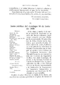Junta pública del domingo 16 de junio de 1935 / Vicente Castañeda | Biblioteca Virtual Miguel de Cervantes