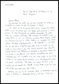 Carta de Jaime de Armiñán a Francisco Rabal. Octubre de 1989 | Biblioteca Virtual Miguel de Cervantes