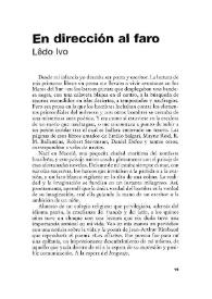 En dirección al faro : = Em direção al farol / Lêdo Ivo | Biblioteca Virtual Miguel de Cervantes