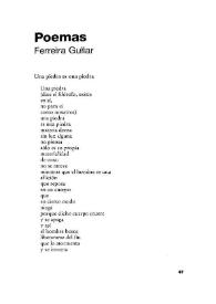 Poemas : = Poesia / Ferreira Gullar | Biblioteca Virtual Miguel de Cervantes