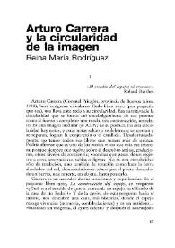 Arturo Carrera y la circularidad de la imagen / Reina María Rodríguez | Biblioteca Virtual Miguel de Cervantes