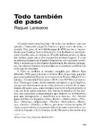Todo también de paso / Raquel Lanseros | Biblioteca Virtual Miguel de Cervantes