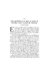 Una catedrática en el siglo de Isabel la Católica : Luisa (Lucía) de Medrano / Therese Oettel | Biblioteca Virtual Miguel de Cervantes