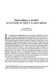 Nacionalismo y otredad en "Los baños de Argel" y "La gran sultana" / Carolyn Morrow | Biblioteca Virtual Miguel de Cervantes