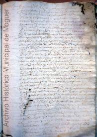 Arrendamiento de una capellanía. Moguer, 1612, abril, 14 | Biblioteca Virtual Miguel de Cervantes
