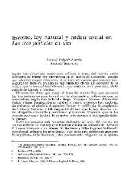 Incesto, ley natural y orden social en "Las tres justicias en una" / Manuel Delgado Morales | Biblioteca Virtual Miguel de Cervantes