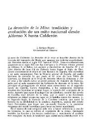 "La devoción de la Misa": tradición y evolución de un mito nacional desde Alfonso X hasta Calderón / J.Enrique Duarte | Biblioteca Virtual Miguel de Cervantes