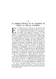 La primera Historia de la Conquista de Méjico en idioma castellano / W. Petersen | Biblioteca Virtual Miguel de Cervantes