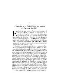 Fernando V el Católico en las vistas de Savona de 1507 / José M. Doussinague | Biblioteca Virtual Miguel de Cervantes