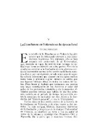 La Enseñanza en Valencia en la época foral [I-III] / José Sanchís Sivera | Biblioteca Virtual Miguel de Cervantes