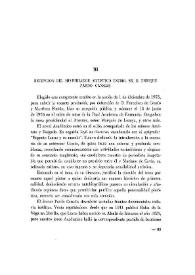 Recepción del historiador artístico Excmo. Sr. D. Enrique Pardo Canalís | Biblioteca Virtual Miguel de Cervantes