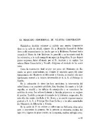 El traslado provisional de nuestra Corporación | Biblioteca Virtual Miguel de Cervantes