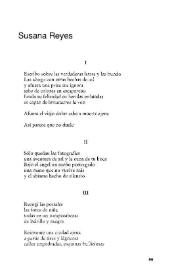 [Poesías] / Susana Reyes | Biblioteca Virtual Miguel de Cervantes