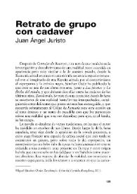 Retrato de grupo con cadáver / Juan Ángel Juristo | Biblioteca Virtual Miguel de Cervantes