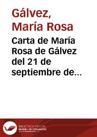 Carta de María Rosa de Gálvez del 21 de septiembre de 1803 a Carlos IV solicitando la demora en el pago de los gastos de impresión de sus "Obras Poéticas" en la Imprenta Real hasta que se produzca la venta de las mismas | Biblioteca Virtual Miguel de Cervantes