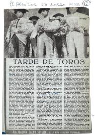 Tarde de toros / por Joaquín Calvo Sotelo | Biblioteca Virtual Miguel de Cervantes