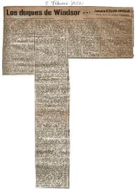 Los duques de Windsor / Por Joaquín Calvo-Sotelo | Biblioteca Virtual Miguel de Cervantes