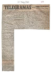 Telegramas / por Joaquín Calvo-Sotelo | Biblioteca Virtual Miguel de Cervantes