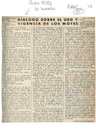 Diálogo sobre el uso y vigencia de los motes / Joaquín Calvo-Sotelo | Biblioteca Virtual Miguel de Cervantes