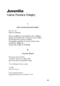 Juvenilia / Carlos Fonseca Grisgby | Biblioteca Virtual Miguel de Cervantes