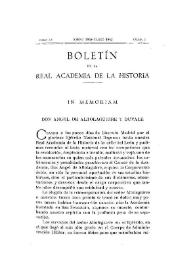 In memoriam : D. Ángel de Altolaguirre y Duvale | Biblioteca Virtual Miguel de Cervantes