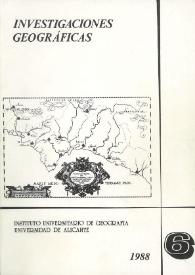 Investigaciones Geográficas. Núm. 6, 1988 | Biblioteca Virtual Miguel de Cervantes