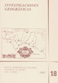 Investigaciones Geográficas. Núm. 18, 1997 | Biblioteca Virtual Miguel de Cervantes